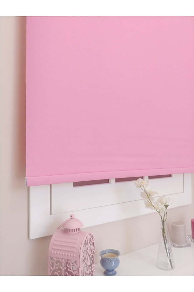 PEMBE STOR ZEBRA GÜNEŞLİK PERDE - 2