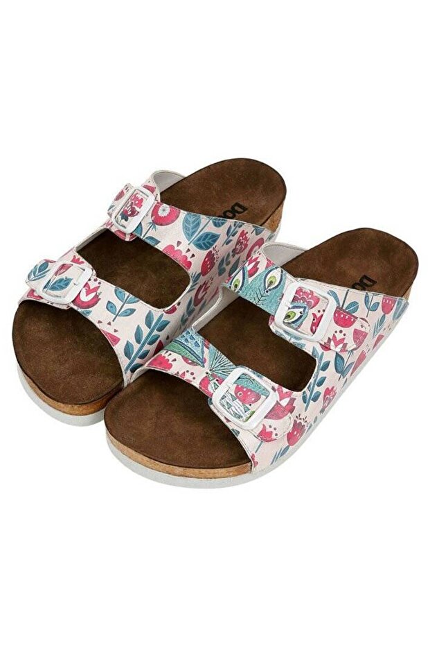 Women's Vegan Leather White Slippers - Remember Who You Are Design