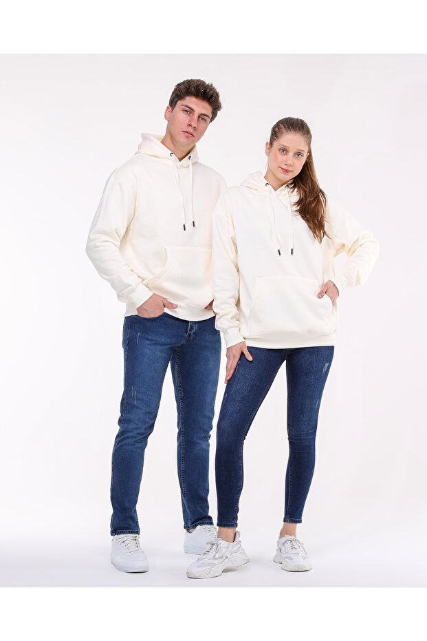 Ekru Oversize Sweatshirt