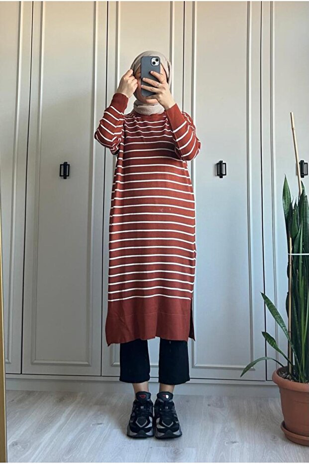 Striped Hijab Tunic - 4