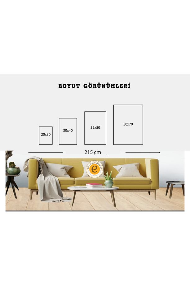 Modern 3'lü Tablo Seti - Bohem Dekor - YN-01 - 4