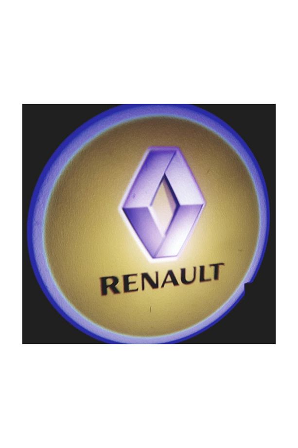 Mesafe Sensörlü Pilli Yapıştırmalı Kapı Altı Led Logo Tüm Markalr Renault - 1