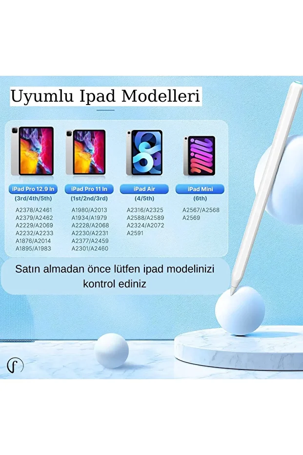 10.9 Inç Air 5. Nesil Magnetik Şarj Olabilen Eğime Duyarlı Avuç Içi Red Özellikli (2. NESİL) Pen - 8