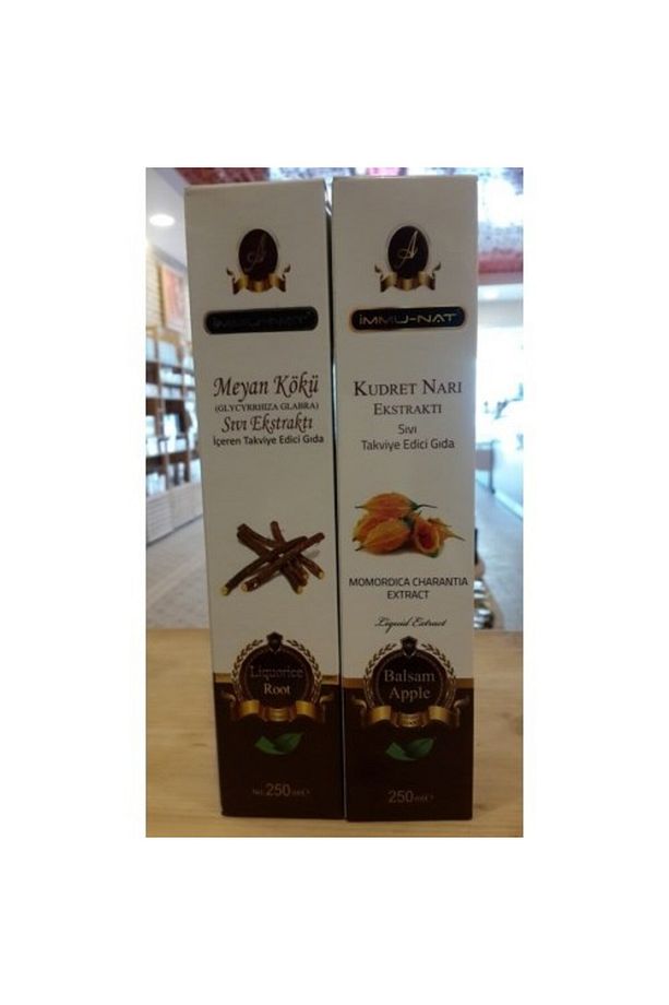 İmmunat Meyan Kökü ve Kudret Narı Sıvı Ekstraktı 250 + 250 ml - 1
