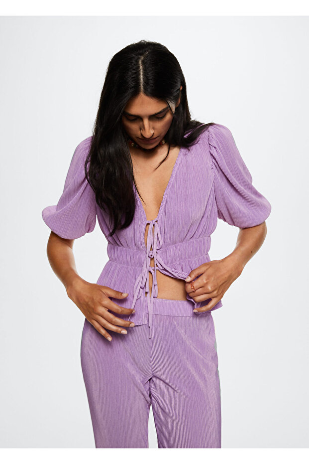 Kadın Leylak Pantolon - 5