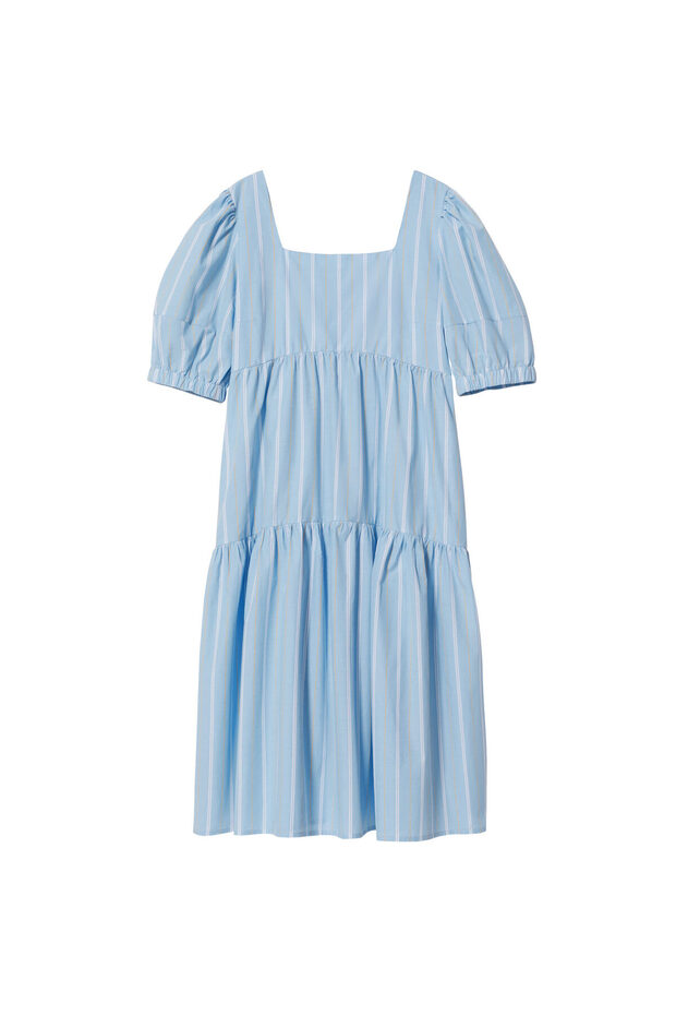 Kadın Gök mavisi Elbise - 4