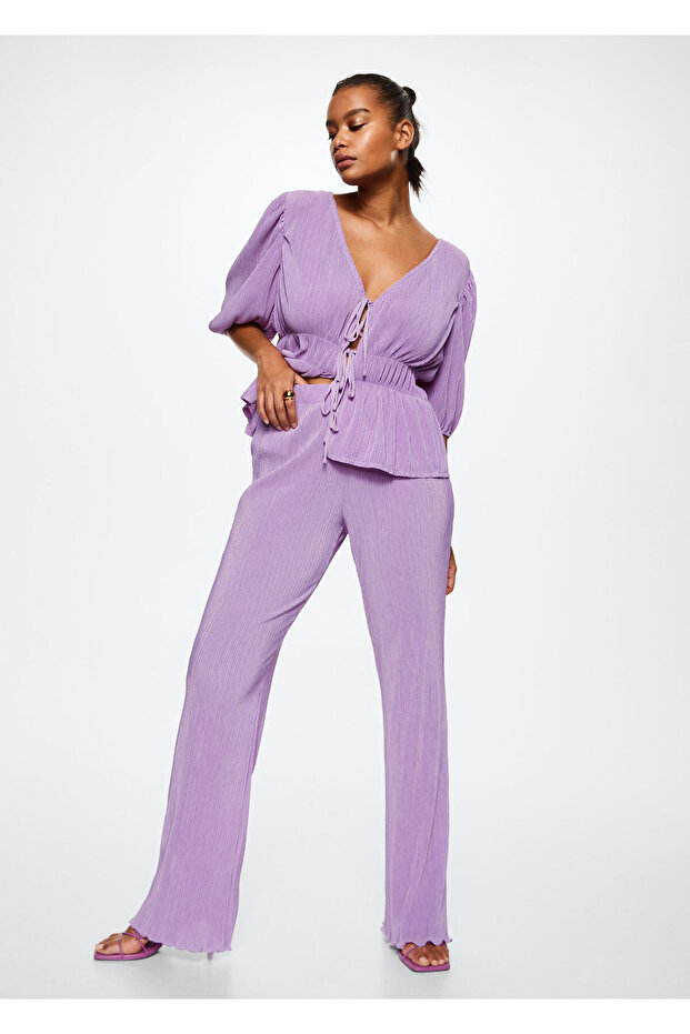 Kadın Leylak Pantolon - 8