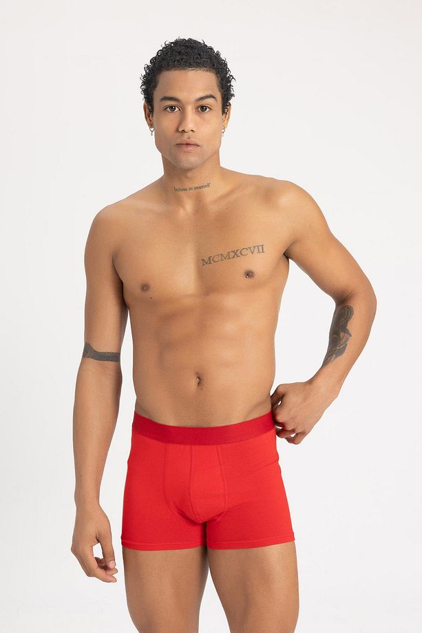 Regular Fit Kalp Desenli 3'lü Boxer B7923ax24sm - 5