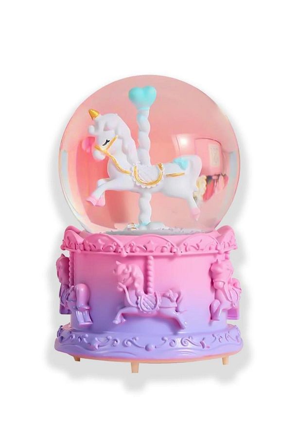 Unicorn Tasarımlı Işıklı Kar Küresi - 1