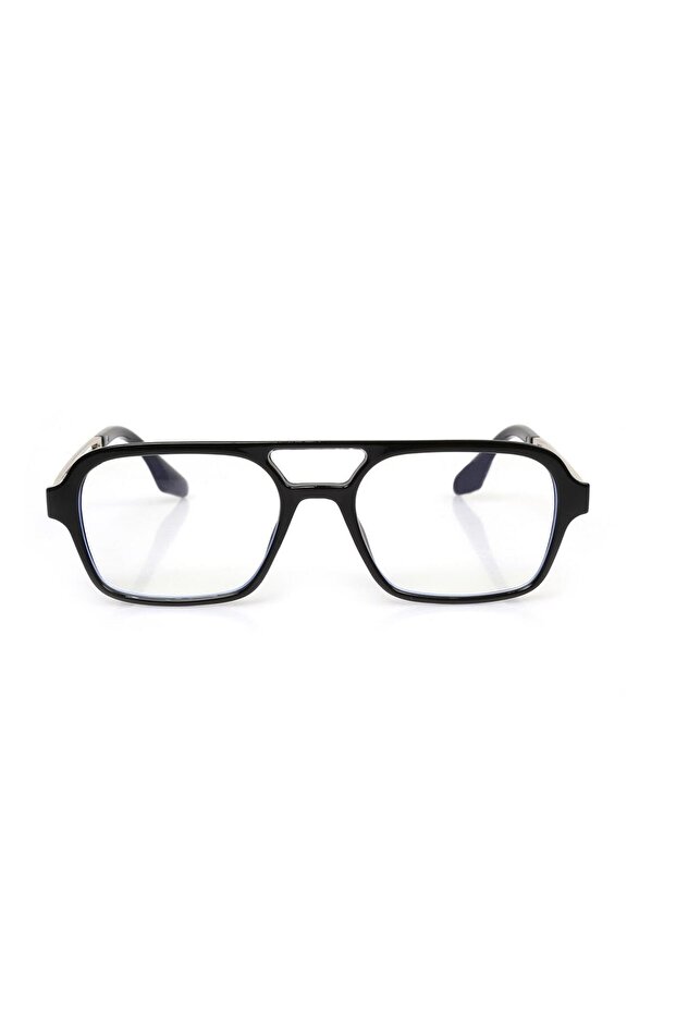 Black Frame Blue Light Protection Rectangular Women's Glasses