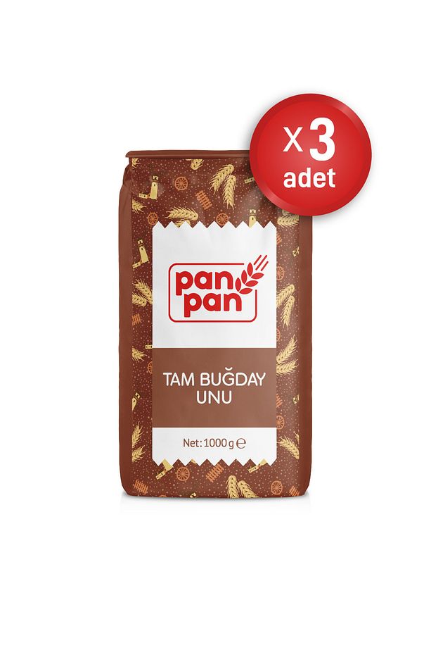 Tam Buğday Unu 1kg x 3 Adet - 1