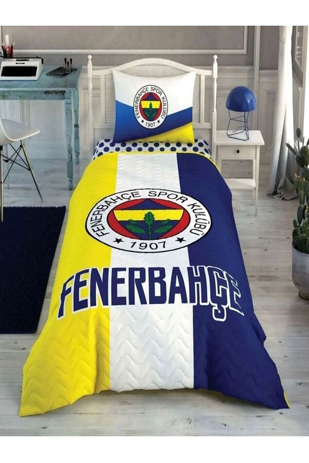Lisanslı Fenerbahçe Logo Complete Set Tek Kişilik - 1