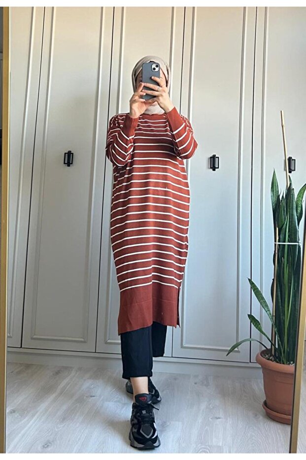 Striped Hijab Tunic - 3