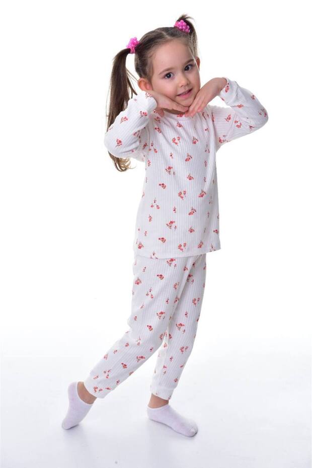 Σετ πιτζάμες με ραβδώσεις - 1