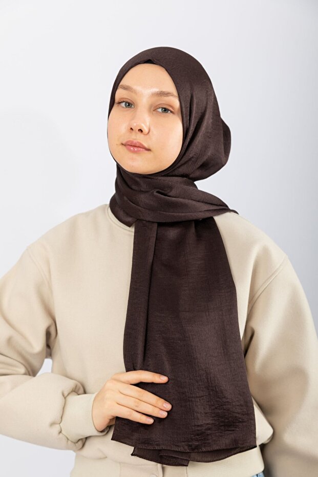 Satin Crinkle Shawl