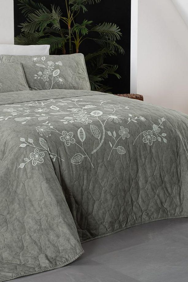 Klina Bej Mood Comfort Tek Kişilik %100 Pamuk Yatak Örtüsü Seti - 2