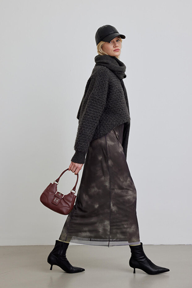 PATTERNED TULE SKIRT BOT - 7