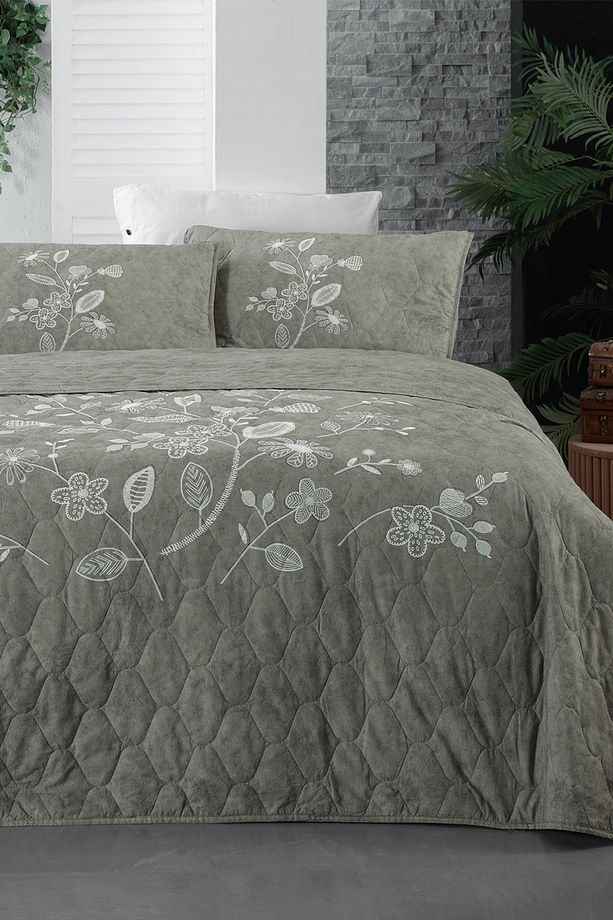 Klina Bej Mood Comfort Tek Kişilik %100 Pamuk Yatak Örtüsü Seti - 4