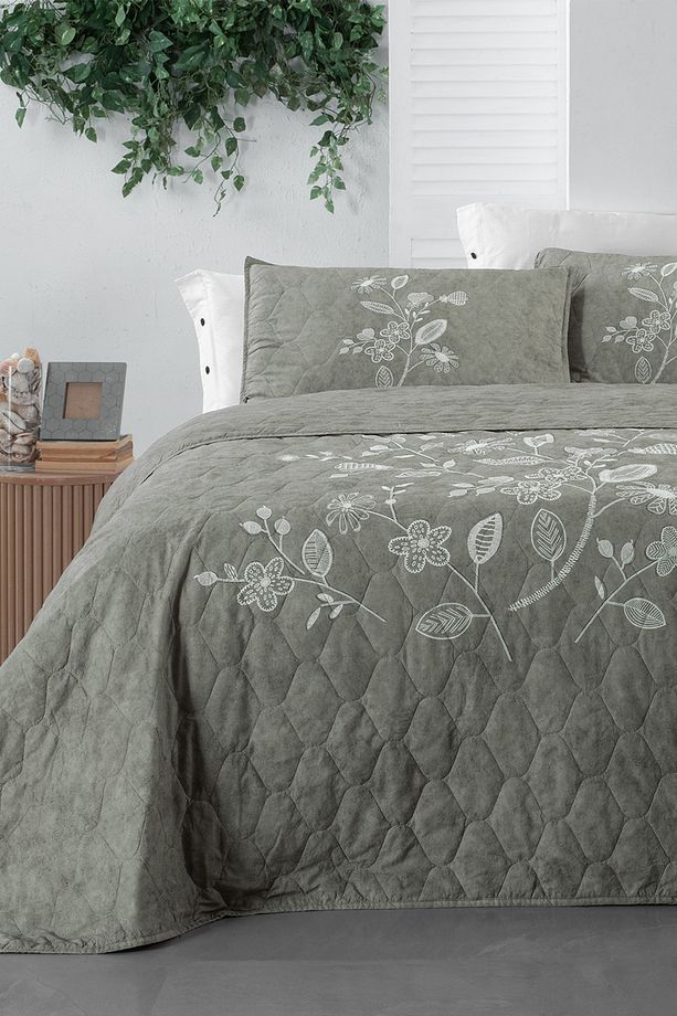 Klina Bej Mood Comfort Tek Kişilik %100 Pamuk Yatak Örtüsü Seti - 3