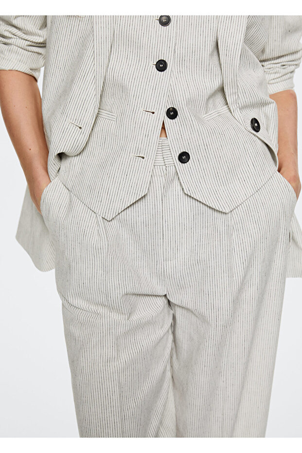 Kadın Natürel Pantolon - 6