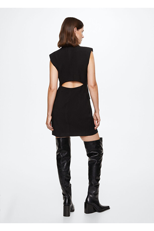 Siyah Kadın Elbise 37013844 - 11