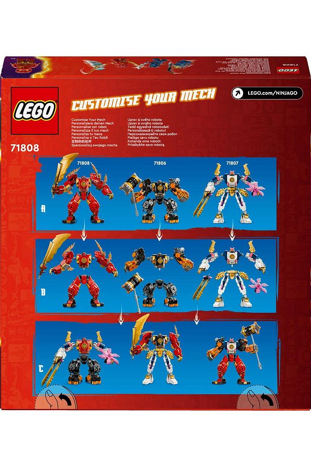 ® NINJAGO® Kai'nin Ateş Elementi Robotu 71808 - 7+ Yaratıcı Oyuncak Yapım Seti (322 Parça) - 6