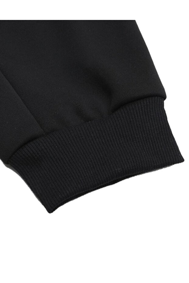 Unisex Basic Black Sweatpants - 2