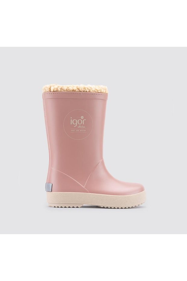 Children's Furry Rain Boots W10293 Splash Dk Borreguito