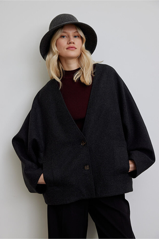 سترة ملعقة ميلانا أنثراسايت - 2