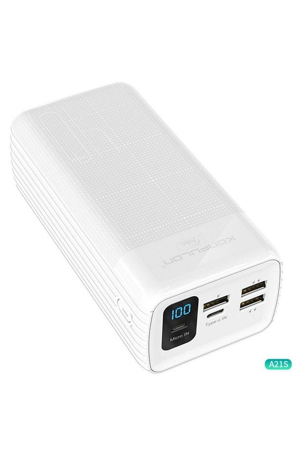 A21s 40000 Mah Konfulon Lcd Göstergeli 22.5w Pd Hızlı Şarj Fonksiyonel 4 Ayrı Çıkışlı Powerbank - 1