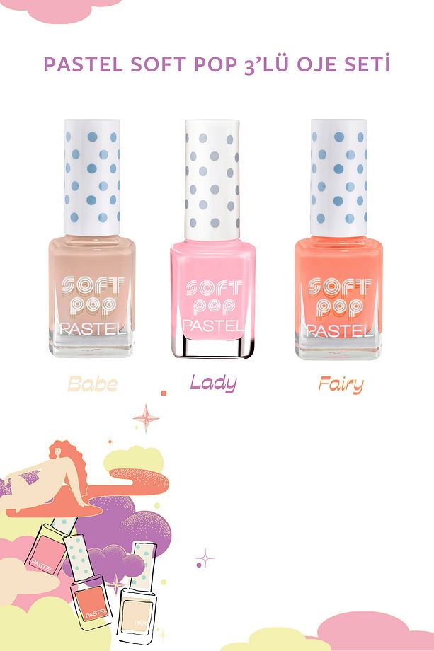 Soft Pop 3'lü Oje Seti - 2