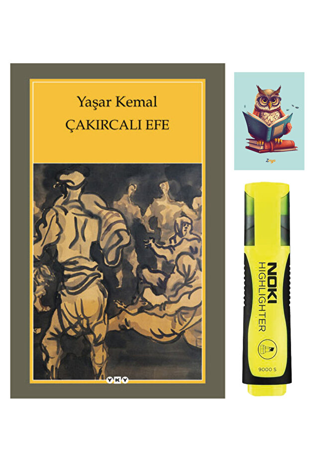 Çakırcalı Efe - Yaşar Kemal - Yapı Kredi Yayınları - Sarı Fosforlu Kalem - Not Defterli Seti