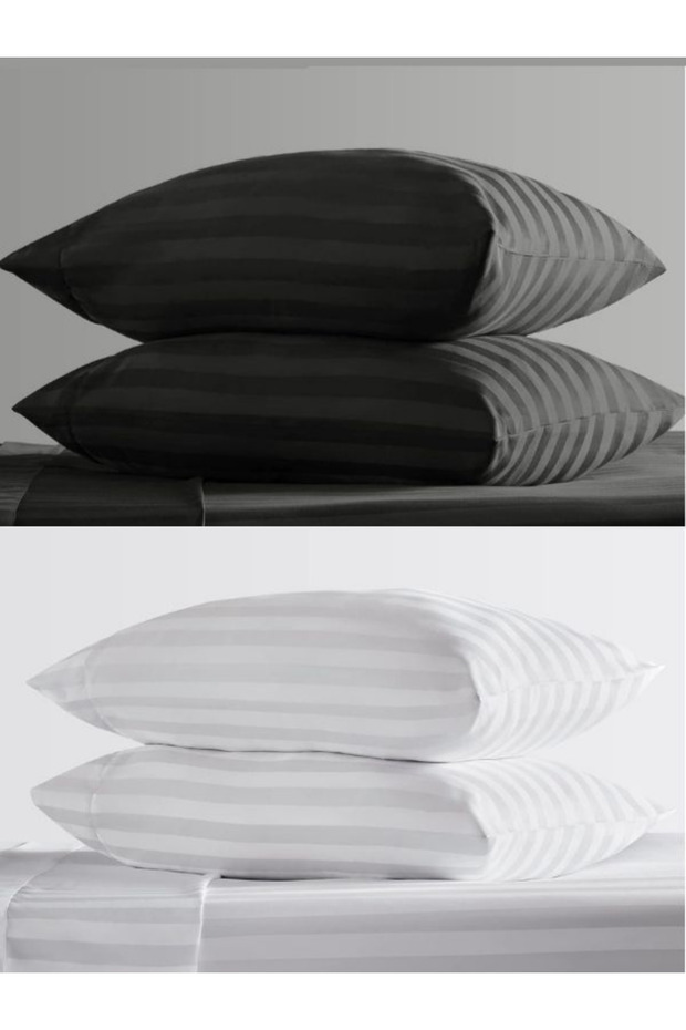 4-Piece Pillowcase Cotton Satin Hotel Pillowcase Line 93 Wire White Satin Luxury Hotel 50x70