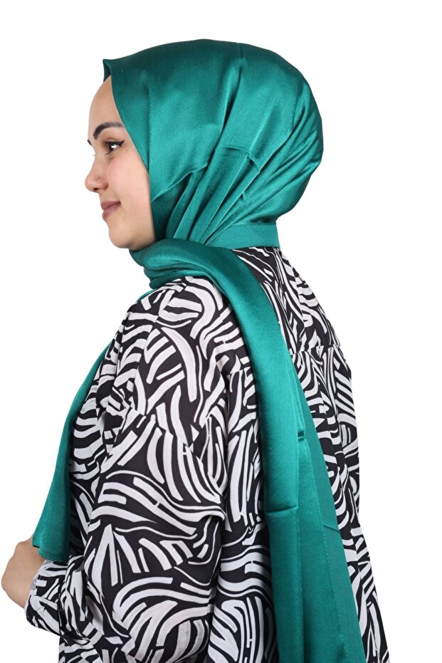 شال جان جان منقوش بلون سادة - نمط-02 - اللون-29 -98 - 1