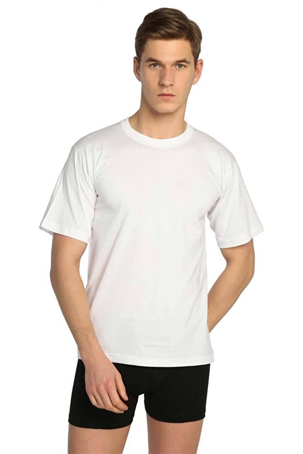 Men's Short Sleeve Athlete Combed Cotton Crew Neck