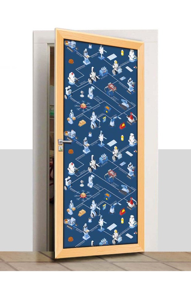 تزيين باب المدرسة - الترميز الآلي - K1015 - 1