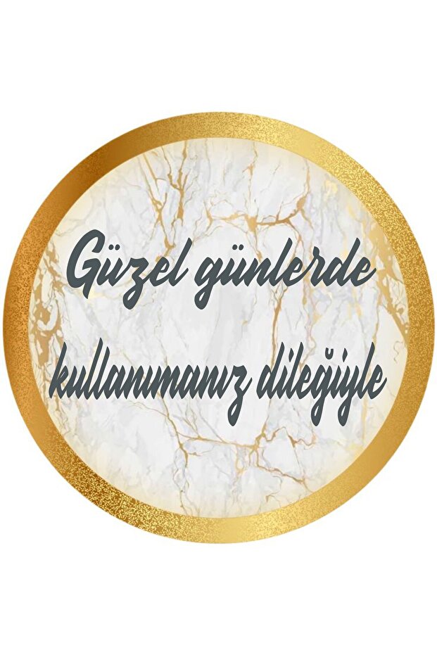 round gold sticker wish you to use on good day with visual 50 pieces