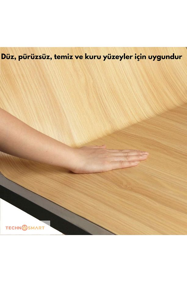 60cm×100cm Kendinden Yapışkanlı Ahşap Görünümlü Kaplama Kağıdı Mutfak Dolap Masa Duvar - 3