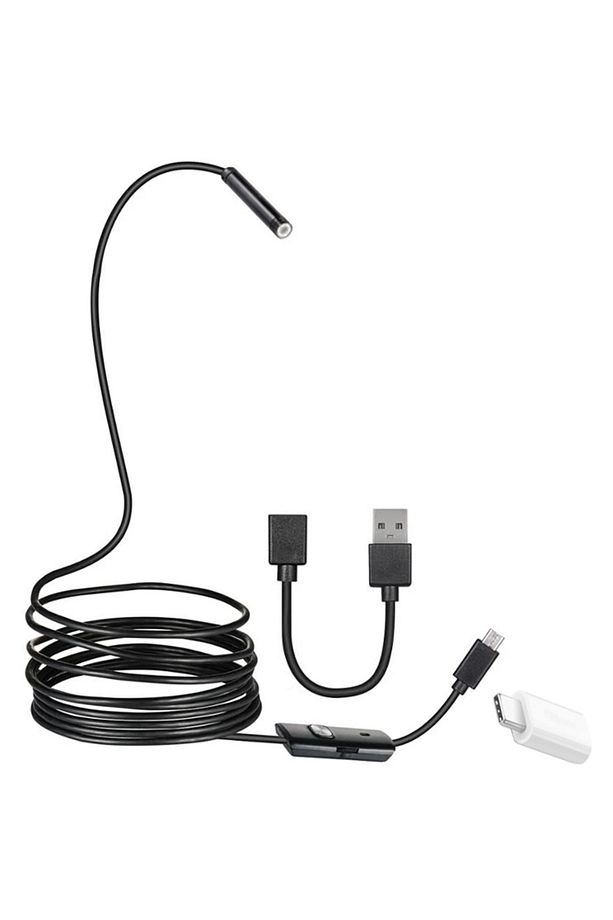 3IN1 MICRO USB+TYPE-C+USB A ANDROID UYUMLU 8 MM IŞIKLI 5 METRE ENDOSKOP YILAN KAMERA - 5