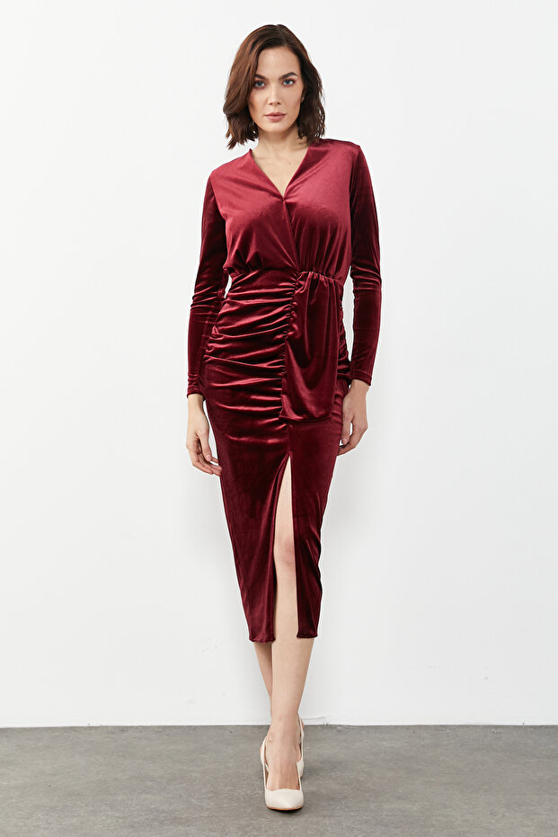 WOMEN'S VELVET DRESS A1950