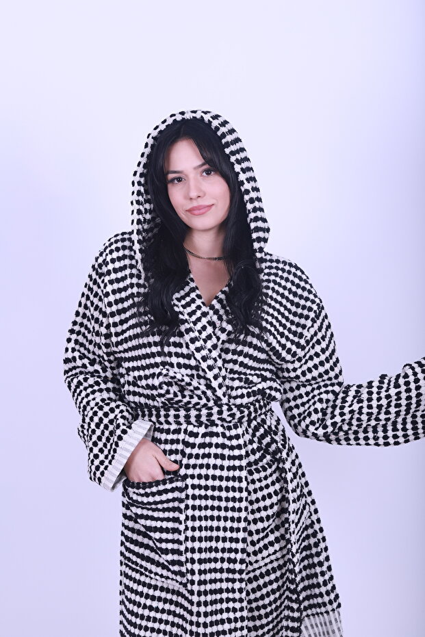 Bubble Havlu Bornoz %100 Pamuklu - 5