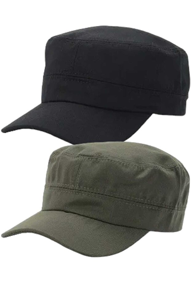 Unisex Cotton Castro Hat 2 Pieces
