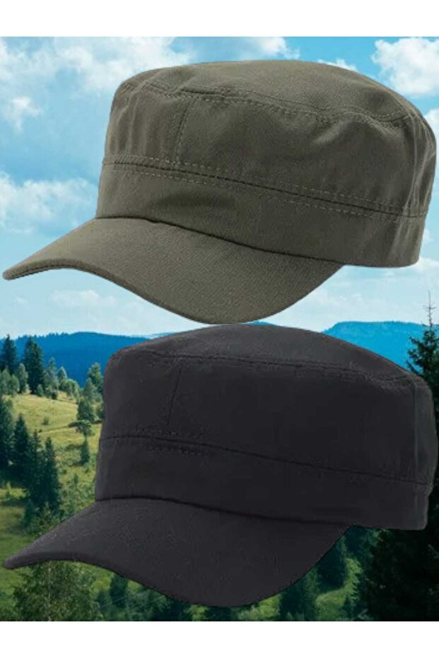 Unisex Cotton Castro Hat 2 Pieces