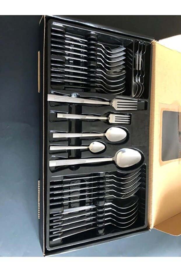 30 Pieces 6 Person Cutlery Set Wicker Chopstick Model Boxed for Gift or Daily