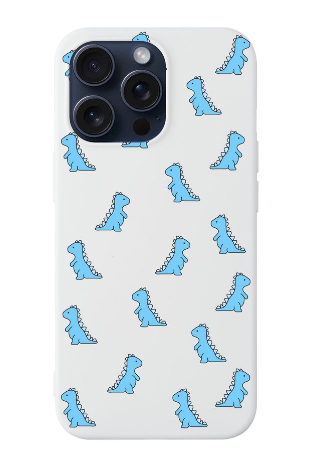 iPhone 15 Pro Compatible Baby Dinosaur Patterned Launch Phone Case