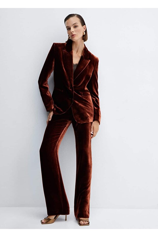 Kadife kumaş pantolon - 5