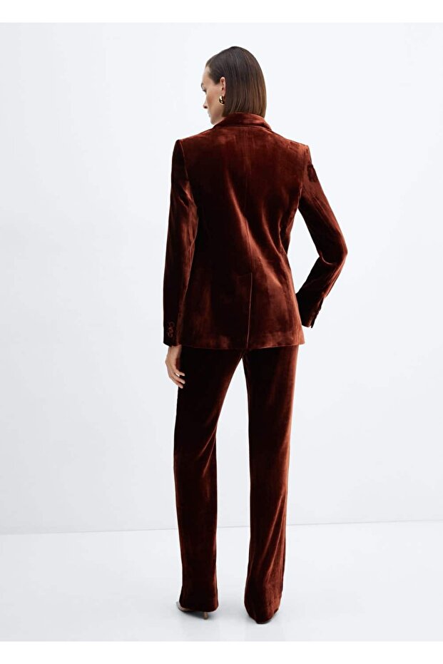 Kadife kumaş pantolon - 4