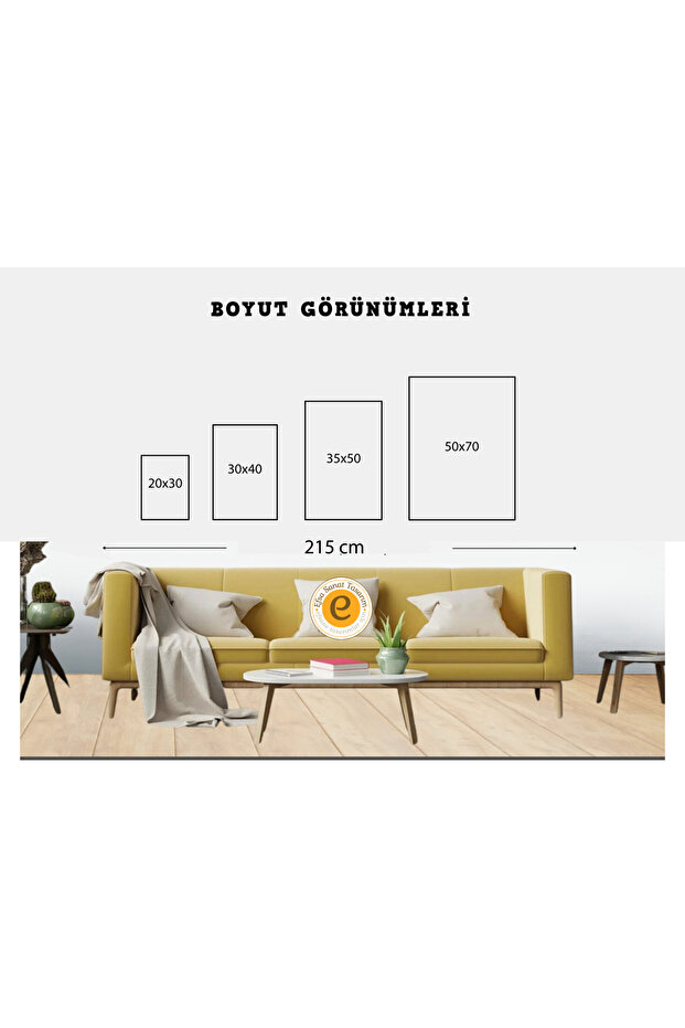 Çerçeveli 3'lü Tablo Seti - Çiçekli Tablo - Yn-15 - 3