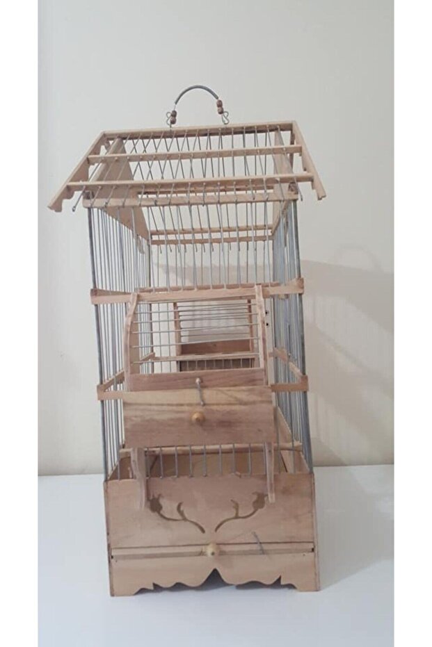 Çatılı Ahşap Saka Kafesi - 3