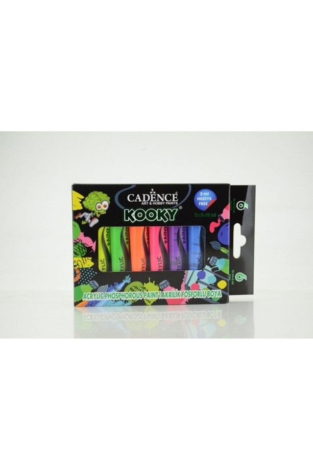Kooky Fosforlu Akrilik 6'lı Set 15ml - 1